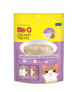 Me-O Creamy Treats Stick Pack 20s - Tuna with Scallop
