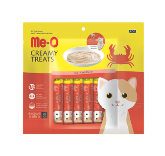 Me-O Creamy Treats Stick Pack 20s - Crab NEW
