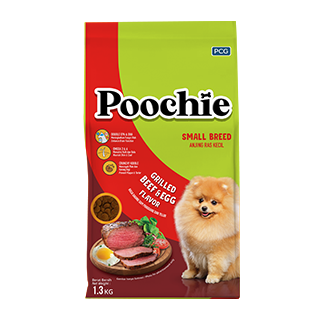 Poochie Small Breed 1.3kg - Grilled Beef & Egg